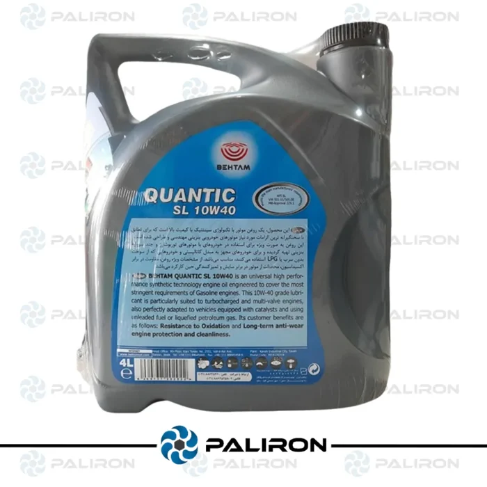 روغن موتور بنزینی بهتام مدل Quantic 10W40 SL 4L