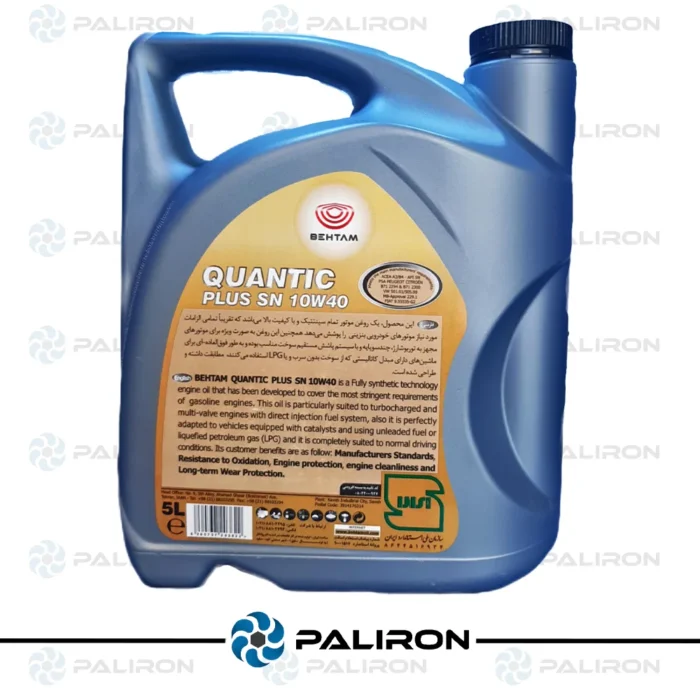 روغن موتور بنزینی بهتام مدل Quantic 10W40 SN 5L